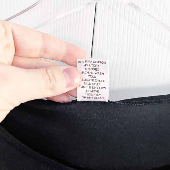 Peruvian Connection Black Short Puff Sleeves Sarong Tie Dress - Picture 6 of 7